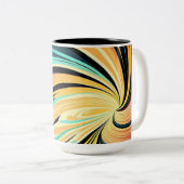 Zwemelt de Colorful Abstracte Achtergrond Mok (Voorkant rechts)