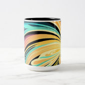 Zwemelt de Colorful Abstracte Achtergrond Mok (Center)