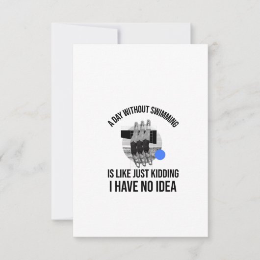 ZWEMEN (5) BEDANKKAART (Voorkant)