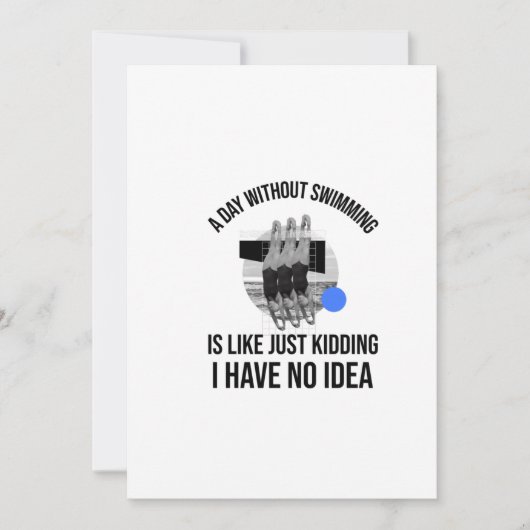 ZWEMEN (5) BEDANKKAART (Voorkant)