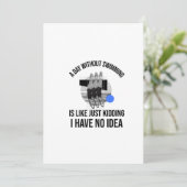 ZWEMEN (5) BEDANKKAART (Staand voorkant)