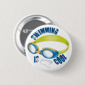 ZWEMEN IS COOL RONDE BUTTON 5,7 CM (Voorkant /achterkant)