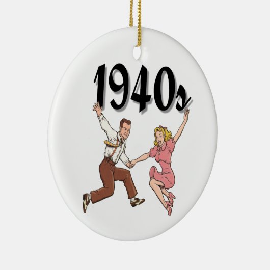 Zwemend 40 s keramisch ornament (Rechts)