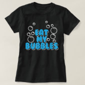 Zwemend Gif-zwembad-wim-team Eet mijn bubbels T-shirt (Design voorkant)