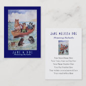 Zwemend Instructeur/kanoRentals - Twee Sided Visitekaartje (Voorkant / Achterkant)