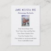 Zwemend Instructeur/kanoRentals - Twee Sided Visitekaartje (Achterkant)