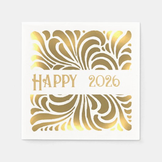 Zwemend  Japans abstracte - gelukkig 2021 Servet (Voorkant)