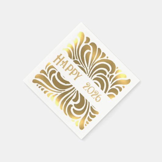 Zwemend  Japans abstracte - gelukkig 2021 Servet (Hoek)