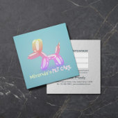 Zwemende badballon voor gezelschapsdieren afsprakenkaartje