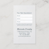 Zwemende badballon voor gezelschapsdieren afsprakenkaartje (Achterkant)