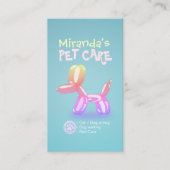 Zwemende badballon voor gezelschapsdieren afsprakenkaartje (Voorkant)