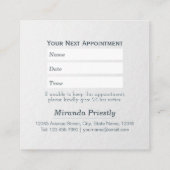 Zwemende badballon voor gezelschapsdieren afsprakenkaartje (Achterkant)