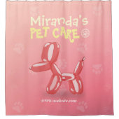 Zwemende badballon voor gezelschapsdieren douchegordijn (Voorkant)