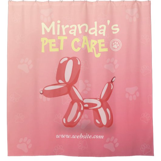 Zwemende badballon voor gezelschapsdieren douchegordijn (Voorkant)