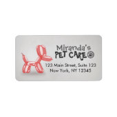 Zwemende badballon voor gezelschapsdieren etiket (Voorkant)