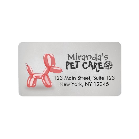 Zwemende badballon voor gezelschapsdieren etiket (Voorkant)