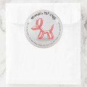 Zwemende badballon voor gezelschapsdieren ronde sticker (Tas)