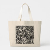 Zwemende Bijen Grote Tote Bag (Achterkant)