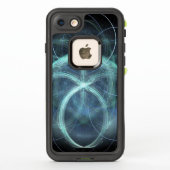 Zwemende blauwe elektrische lading (Achterkant)