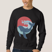 Zwemende blauwe walvis T-Shirt (Voorkant)