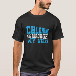 Zwemende chloor loopt door mijn zegen t-shirt