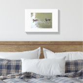 Zwemende Eenden Canvas Afdruk (Insitu (Slaapkamer))