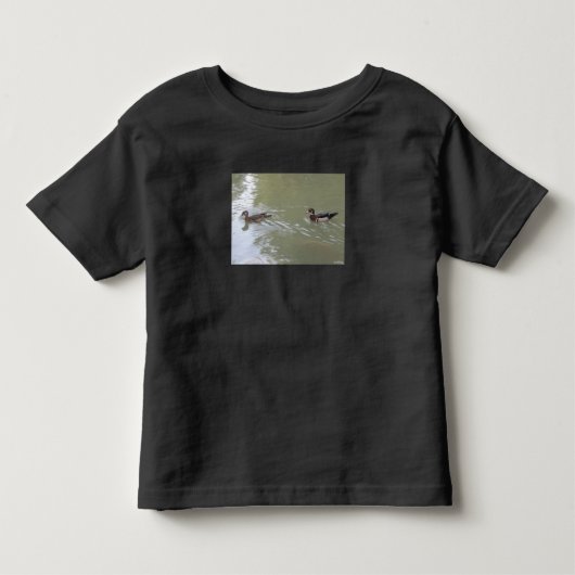 Zwemende eenden kinder shirts (Voorkant)