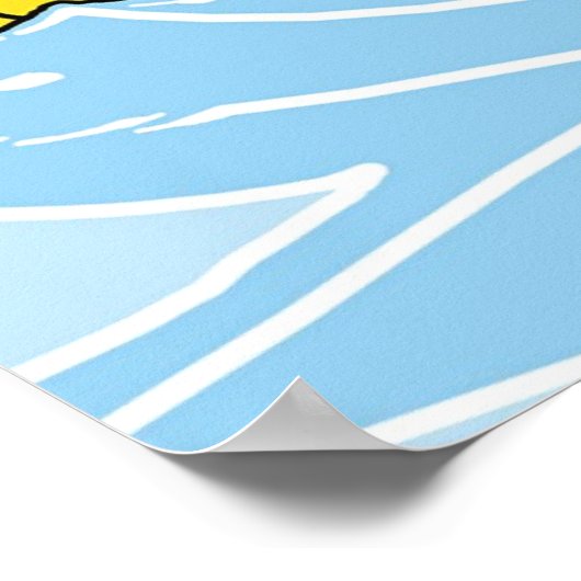 Zwemende eenden poster (Hoek)