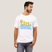 Zwemende eenden t-shirt (Voorkant volledig)