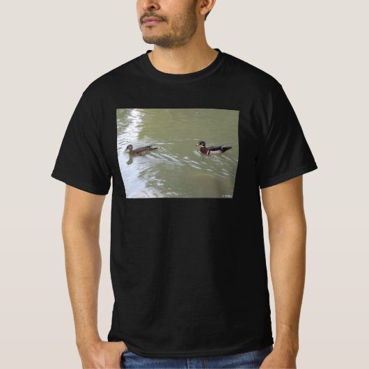 Zwemende eenden t-shirt (Voorkant)