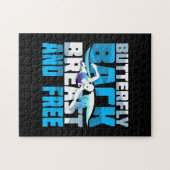 Zwemende gift voor zwemmers legpuzzel (Horizontaal)