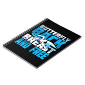 Zwemende gift voor zwemmers notitieboek (Linkerzijde)