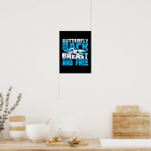 Zwemende gift voor zwemmers poster (Keuken)