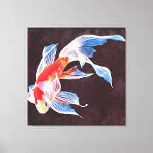 Zwemende Goldfish Realistic Fine Art