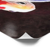 Zwemende Goldfish Realistic Fine Art Perfect Poster (Hoek)