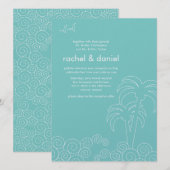 Zwemende golven Beach Weddenschap Kaart (Voorkant / Achterkant)