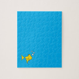 Zwemende goudvis legpuzzel