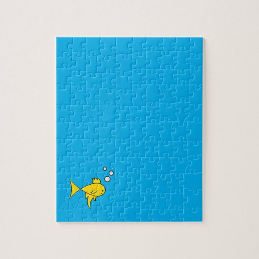 Zwemende goudvis legpuzzel (Verticaal)