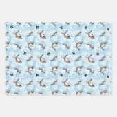 Zwemende haaien, Monogram toevoegen Inpakpapier Vel (Voorkant 3)