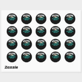 Zwemende Humor Funny Swimmer Ronde Sticker (Vel)