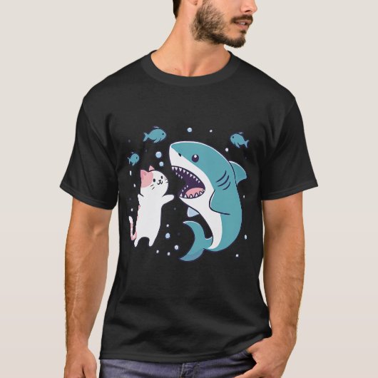 Zwemende Kataaihaai T-shirt (Voorkant)