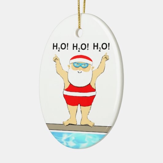 Zwemende keramische siervormgeving in Keepomwille Keramisch Ornament (Links)