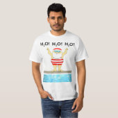 Zwemende Kerst Zwemmer T-shirt (Voorkant volledig)