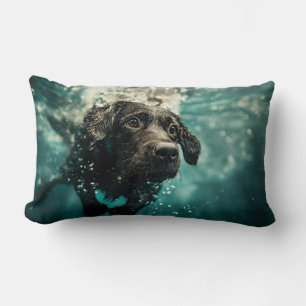 Zwemende Labrador Puppy Onderwater Ontwerp Kussen