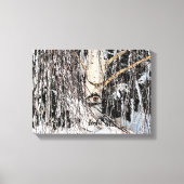 Zwemende oog van paarden canvas afdruk (Voorkant)