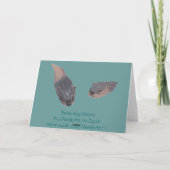 Zwemende otters bedankkaartjes bedankkaart (Achterkant)