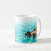 Zwemende Otters Mok (Voorkant rechts)