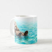 Zwemende Otters Mok (Voorkant links)