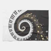 Zwemende Piano Keys Theedoek (Horizontaal)