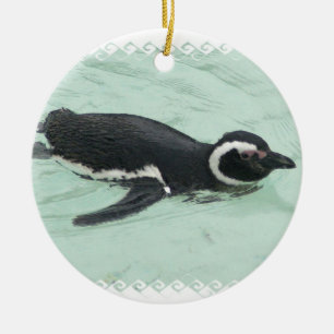 Zwemende pinguïn Ornament